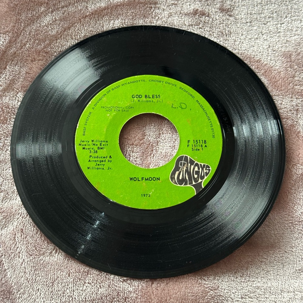 God Bless - Wolfmoon 7” Promotional Copy Vinyl Record (1973)